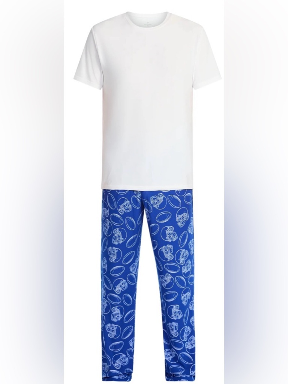 Fox + Badger Men's Short Sleeve Top and Pajama Pants Sleep Set, 2-Piece